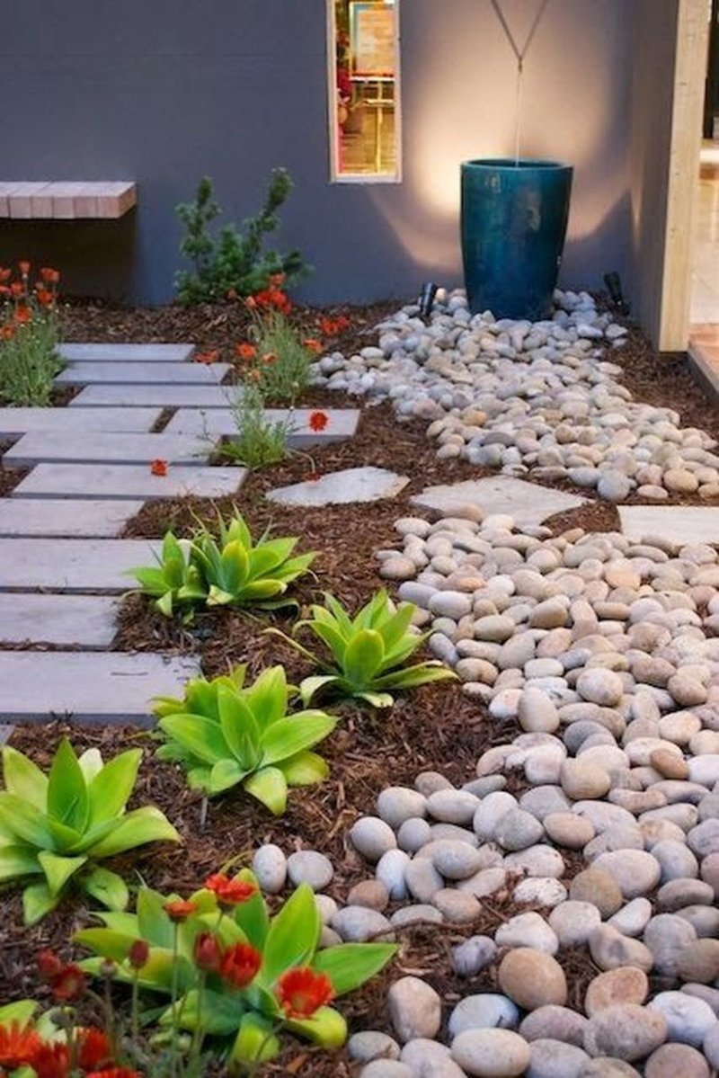 Pebbles in the garden