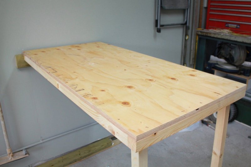 Plywood table