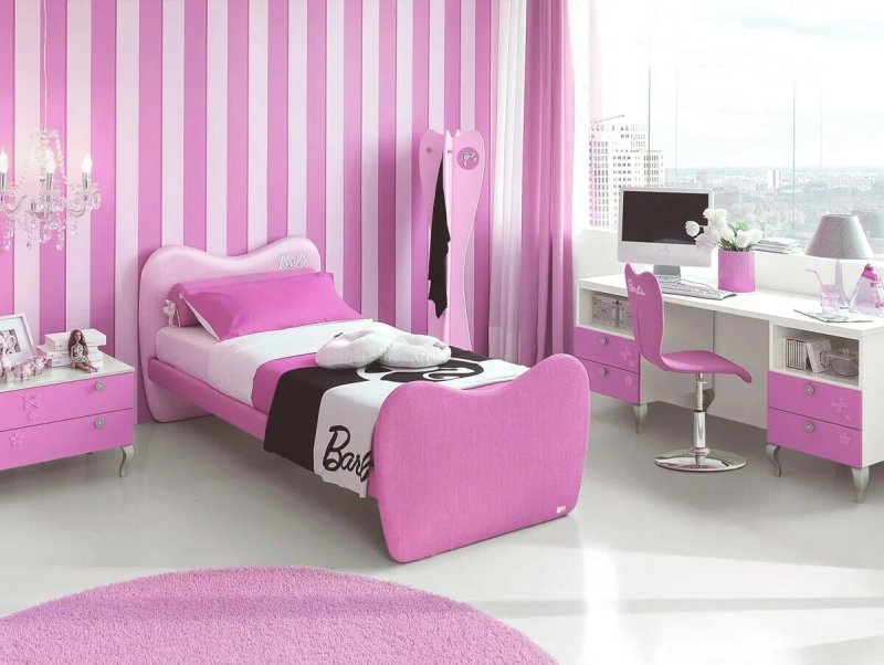 Pink room for girls