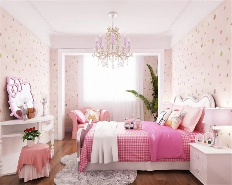 Pink room for girls