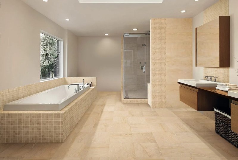 Tiles of travertine