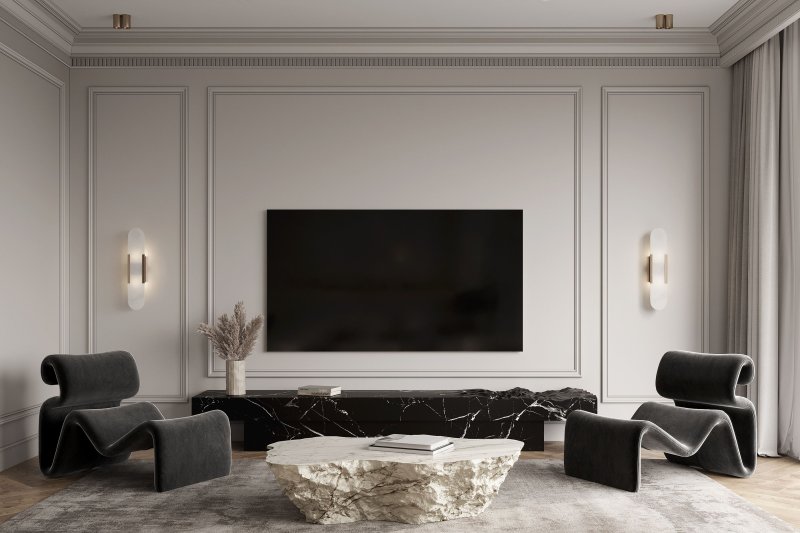 Living room in neoclassic style