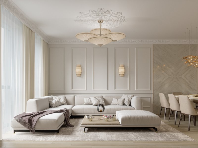 Living room neoclassic 2022