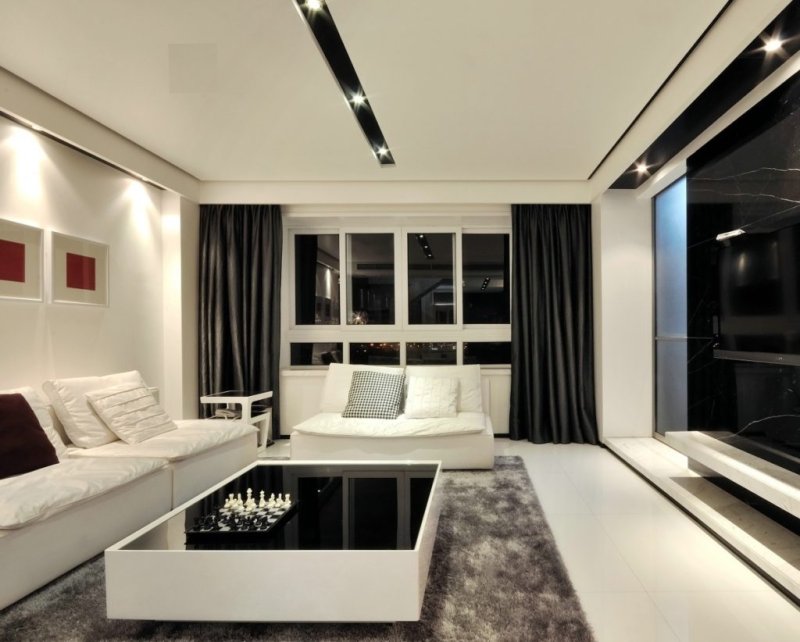 The interior is modern style