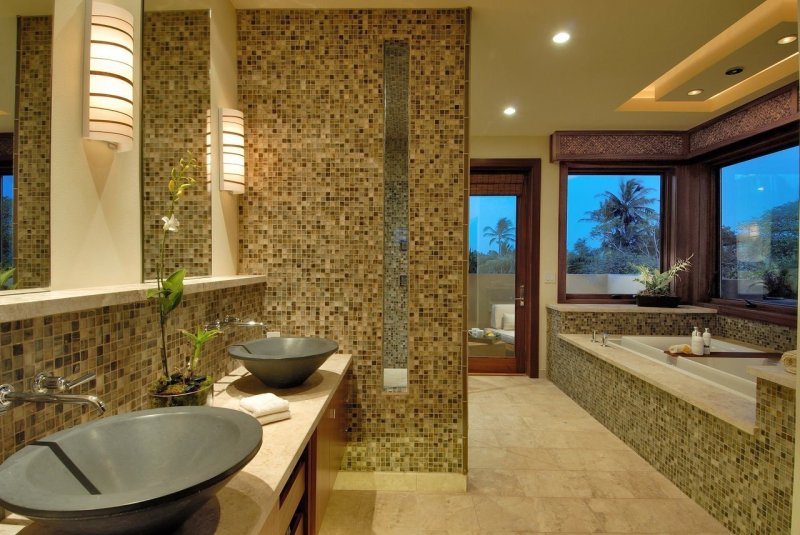 Mosaic in the bathroom