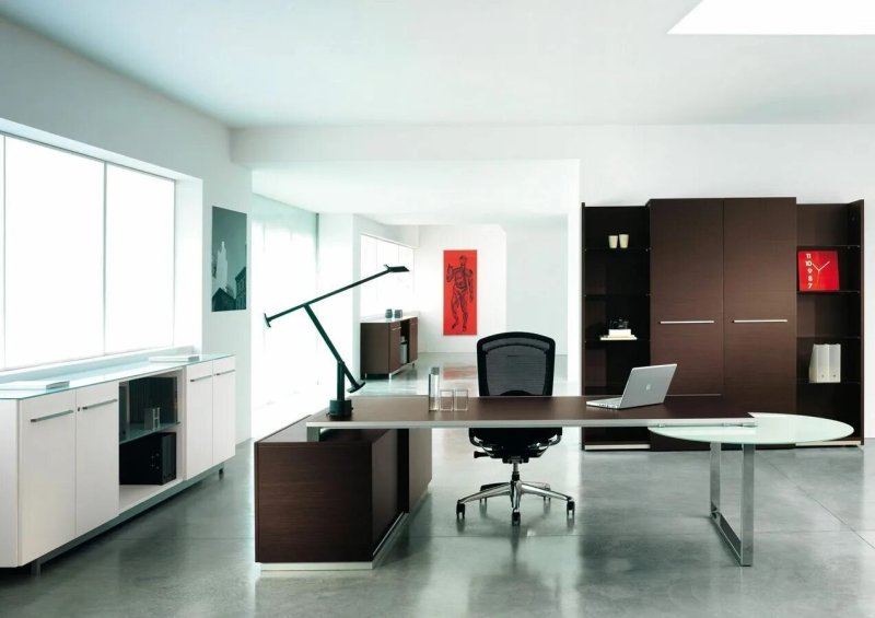 The interior of the office