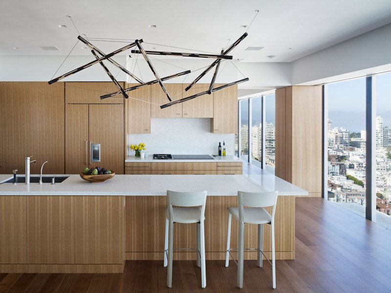 The interior of the kitchen