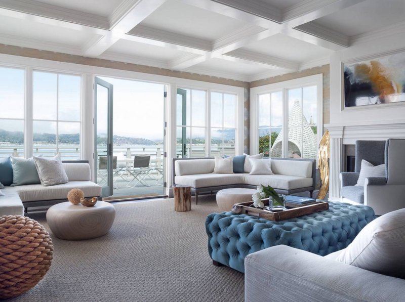 Living room with panoramic windows