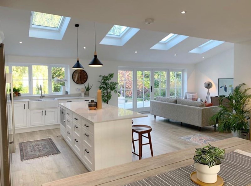 Kitchen living room interior