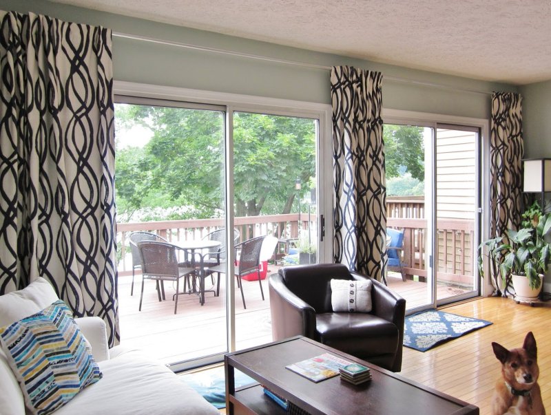 Panoramic window curtains