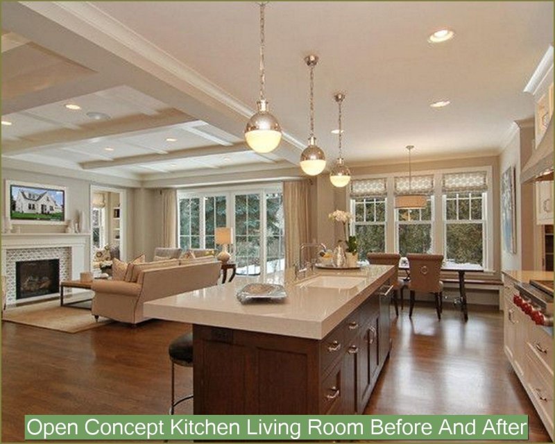 Kitchen living room in a country house