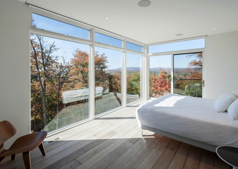 Panoramic window in the house