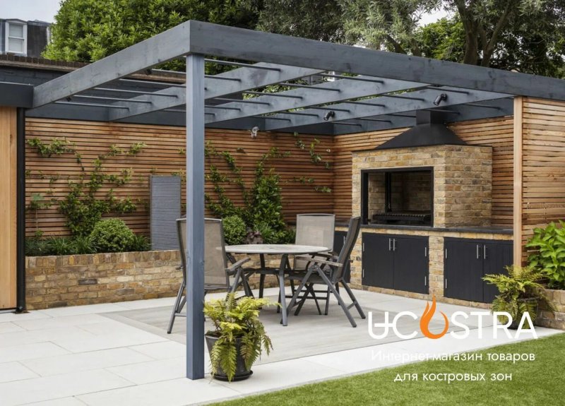 The gazebo of pergola modern