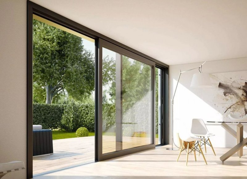 Aluminum sliding doors