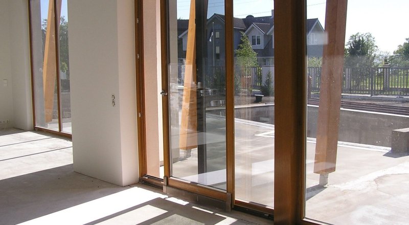 Portal doors of Rehau