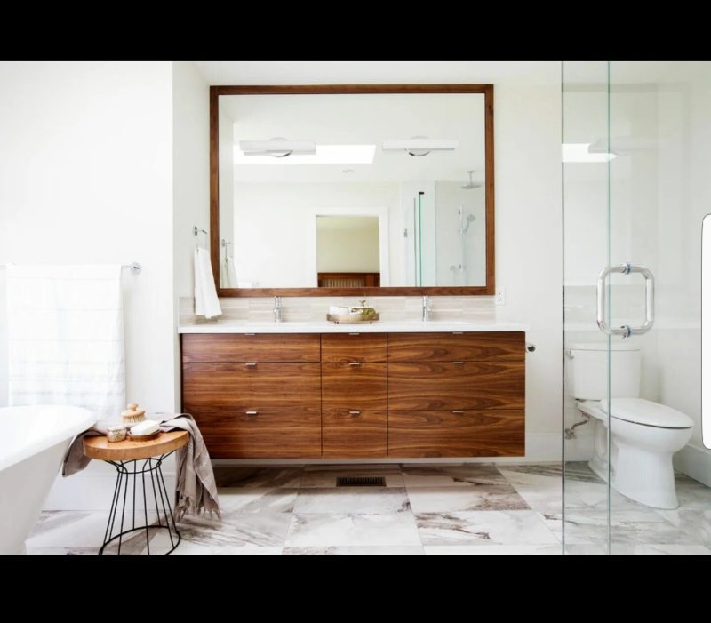 Furniture in the bathroom under a tree