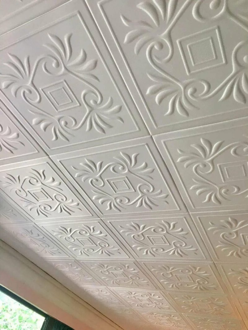 Foam ceiling tiles