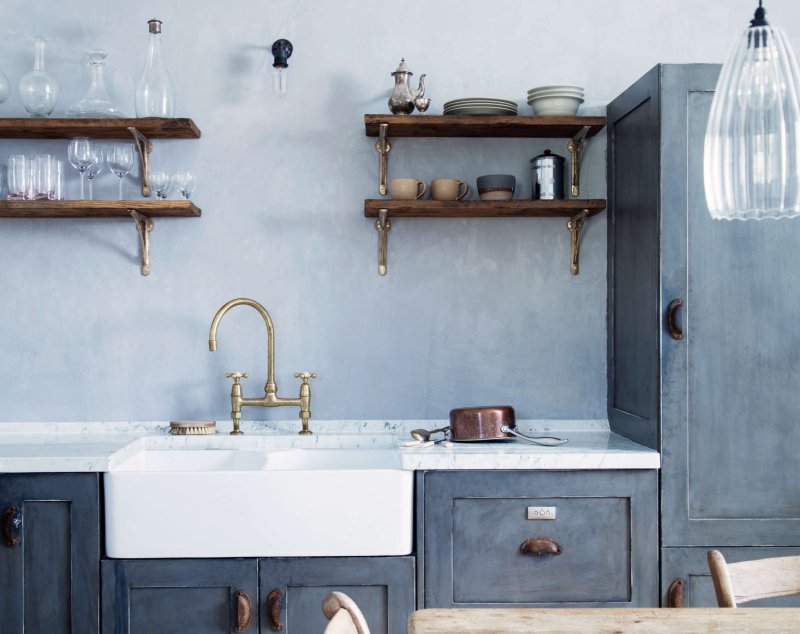 The interior of the kitchen