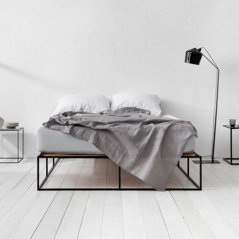 Bed in the style of minimalism