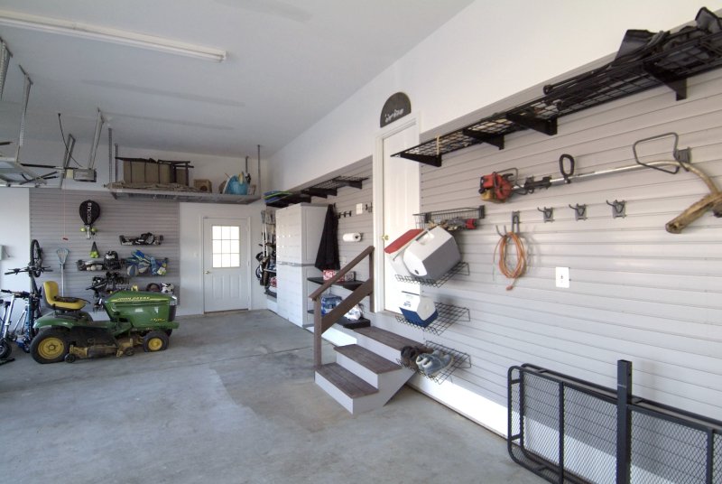 Shelves in the garage