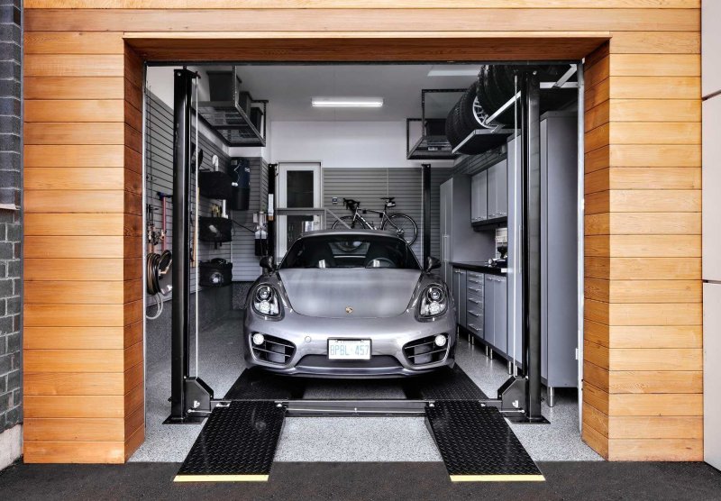 Garage in modern style