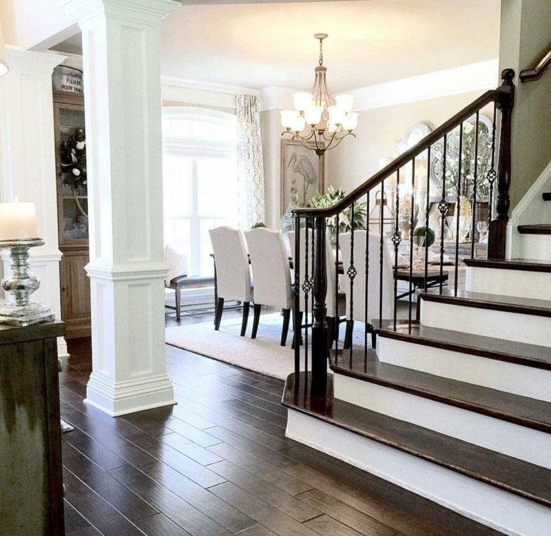 The staircase in the interior