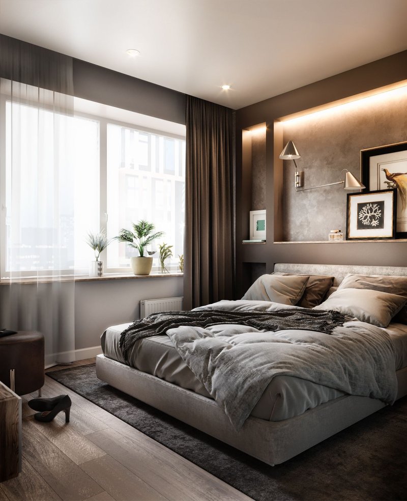 Bedrooms in modern style