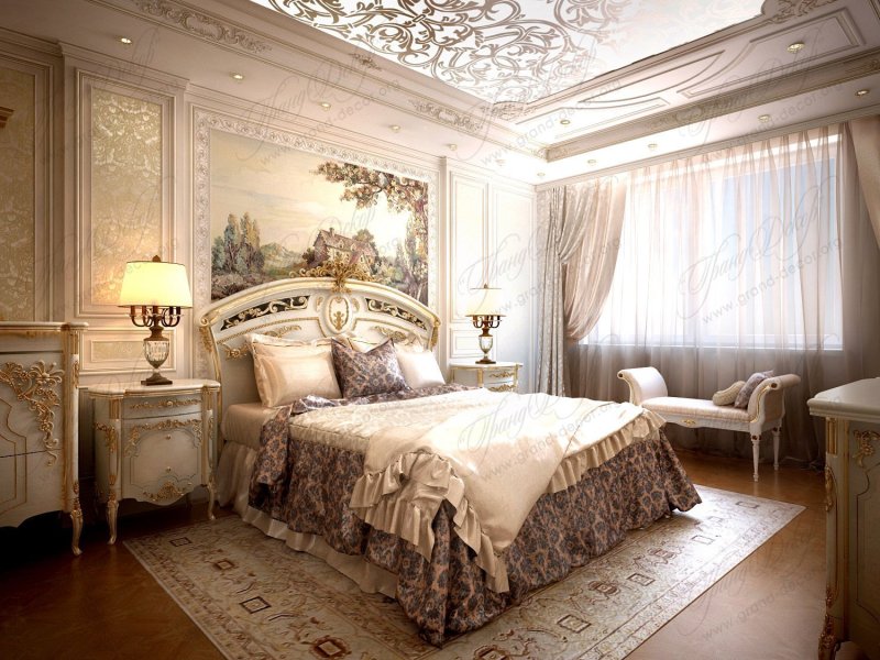 Rococo Baroque bedroom