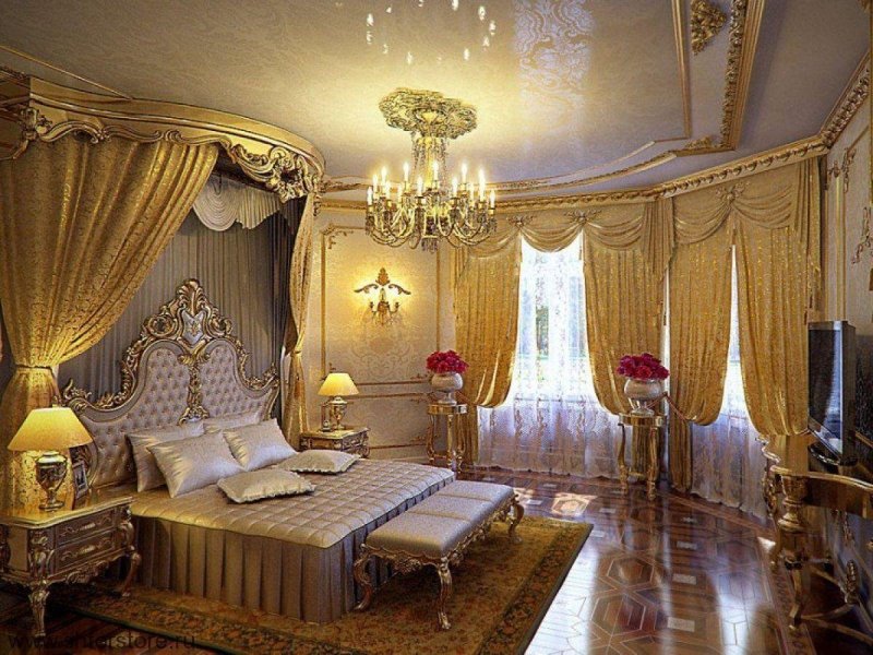 Royal bedroom style Rococo