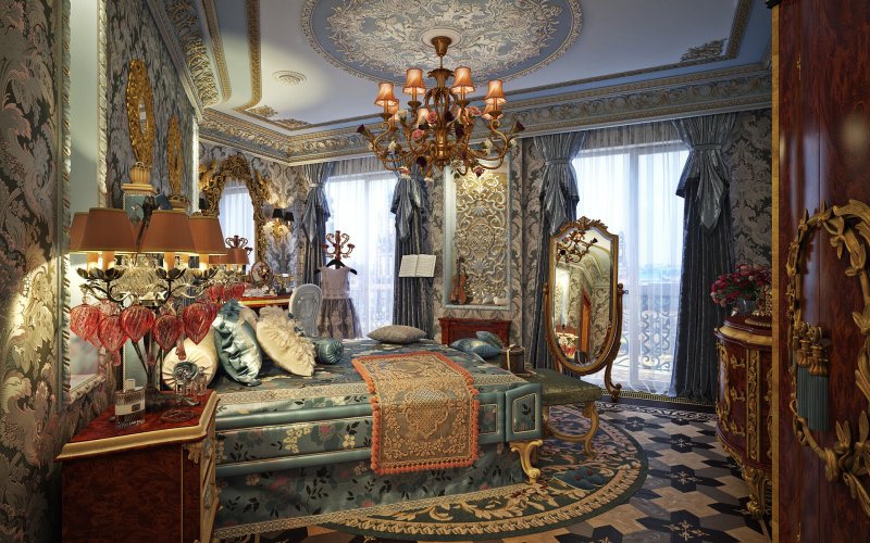 Palace -style bedroom