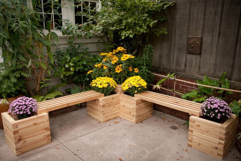 A garden bench