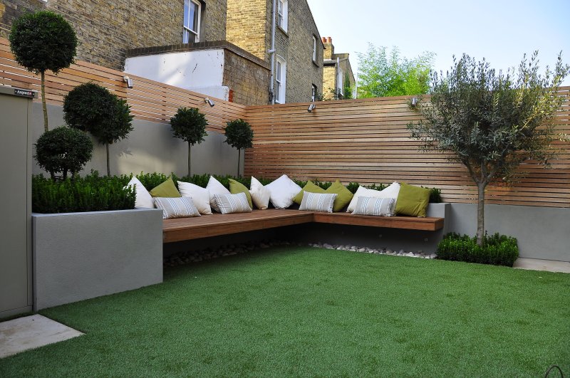 Landscaping in modern style