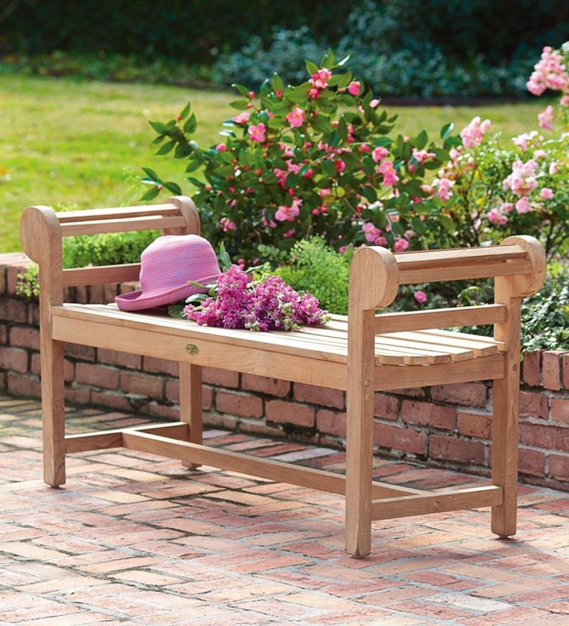 A bench in the garden