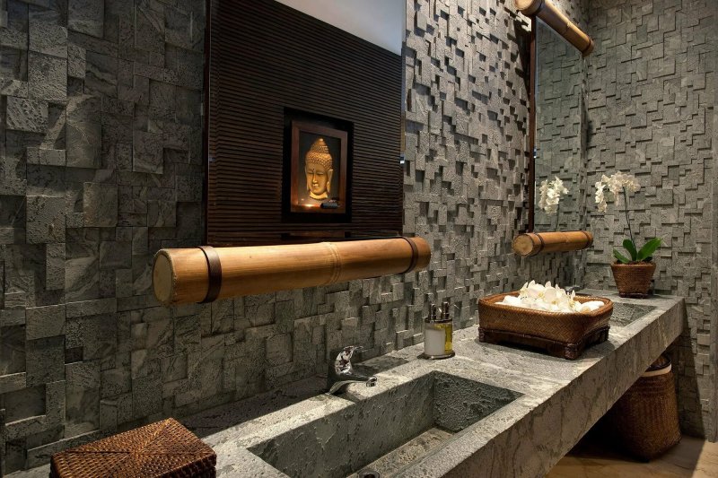 Bathroom made of stone