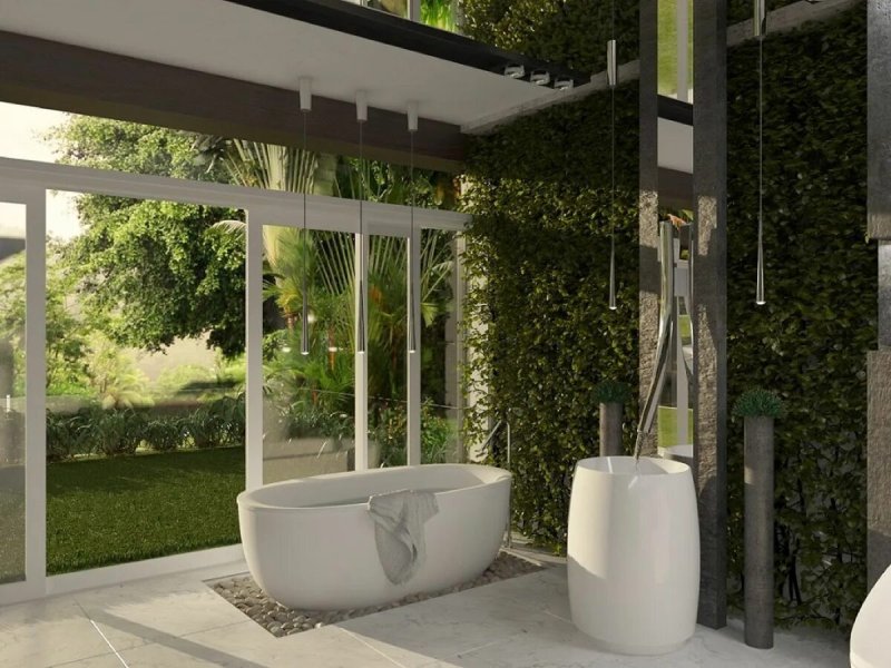 Eco -style bathroom