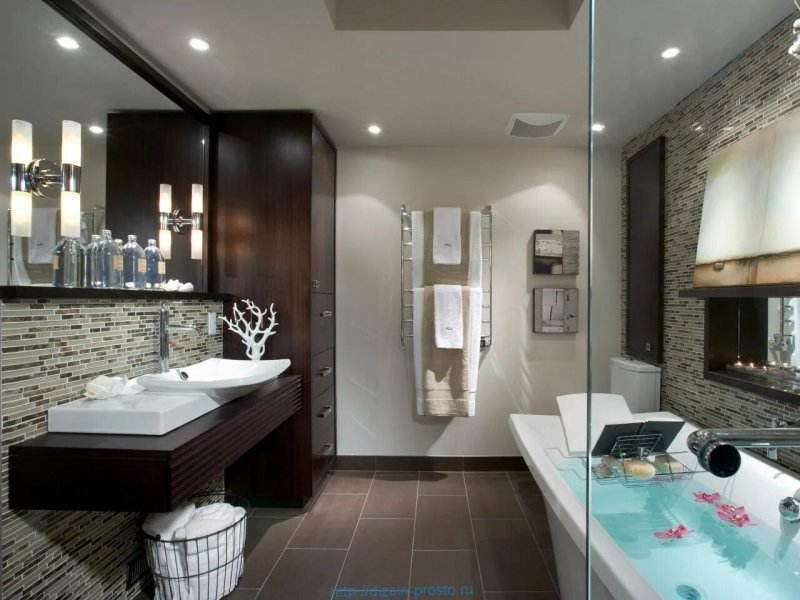 Bathroom design in a modern style