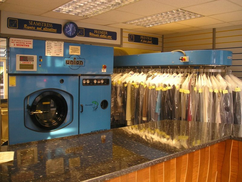 The dry cleaning is laundry