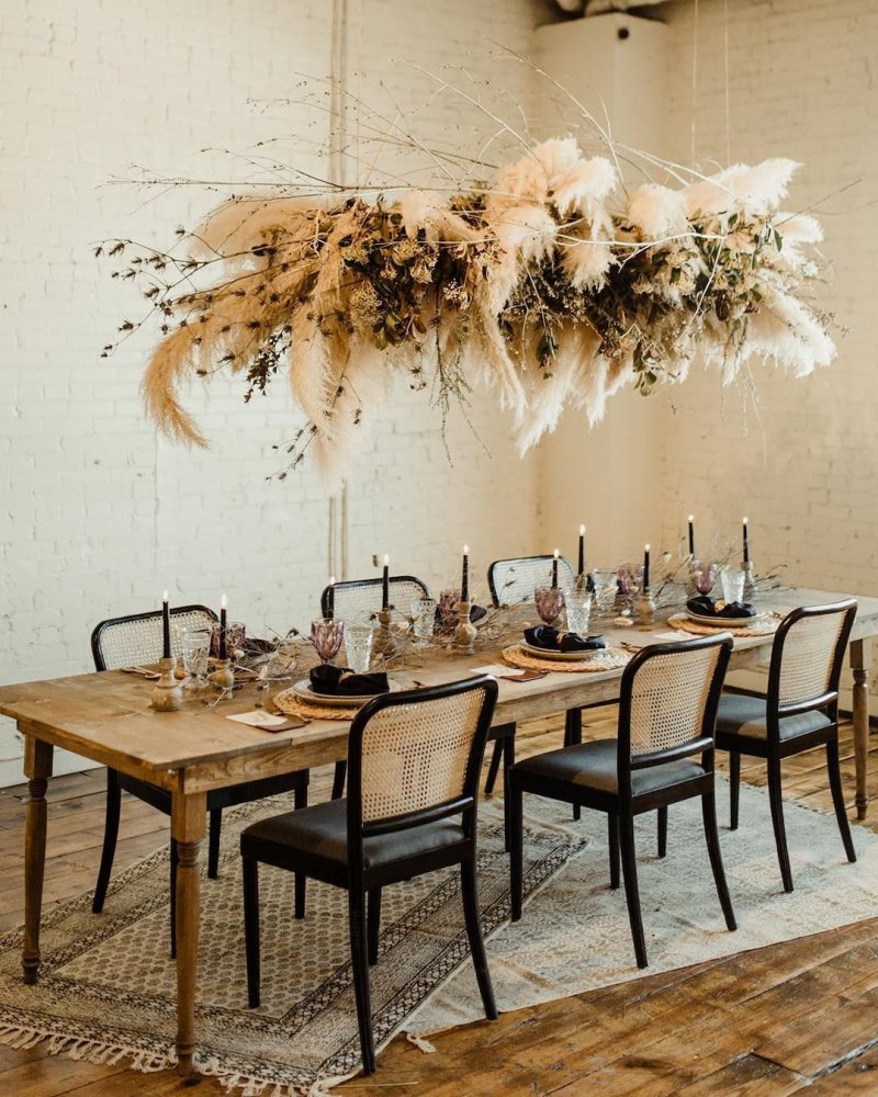 Pampas grass for wedding decor