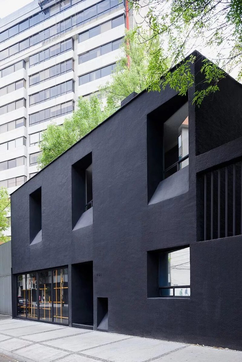 Black facade