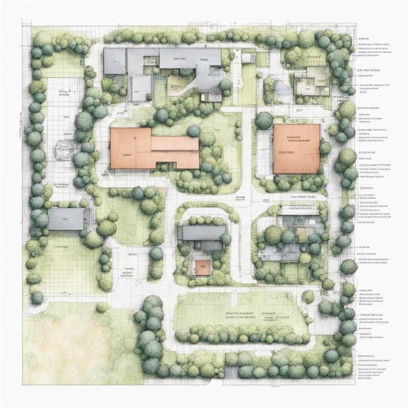 Denderplan of the site 10 acres