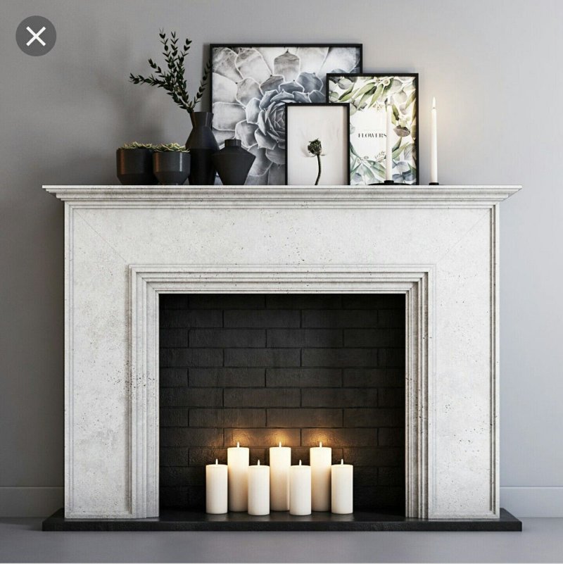 Imitation of the fireplace