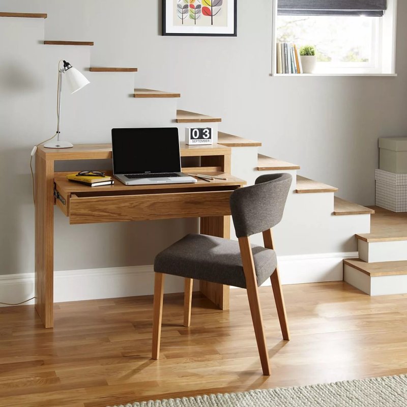 Computer table in the interior