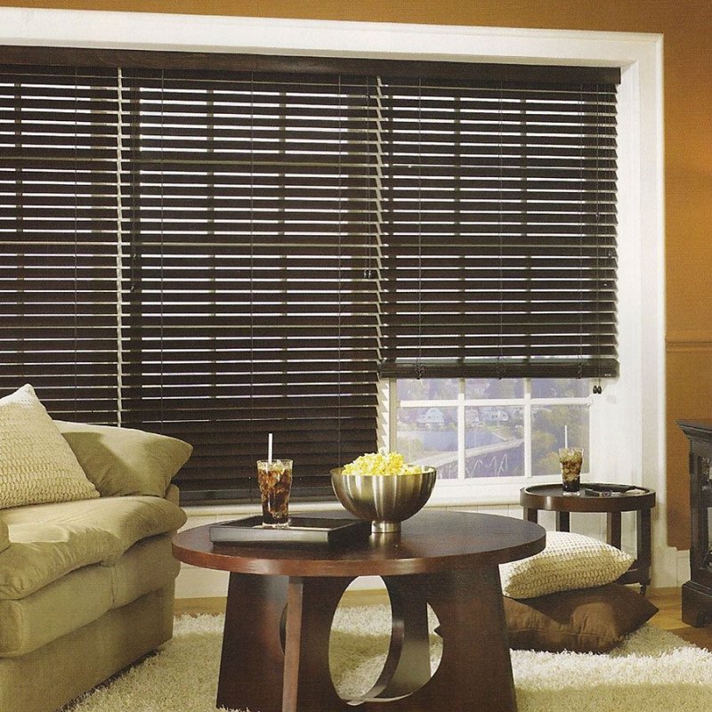 Blinds of wooden horizontal