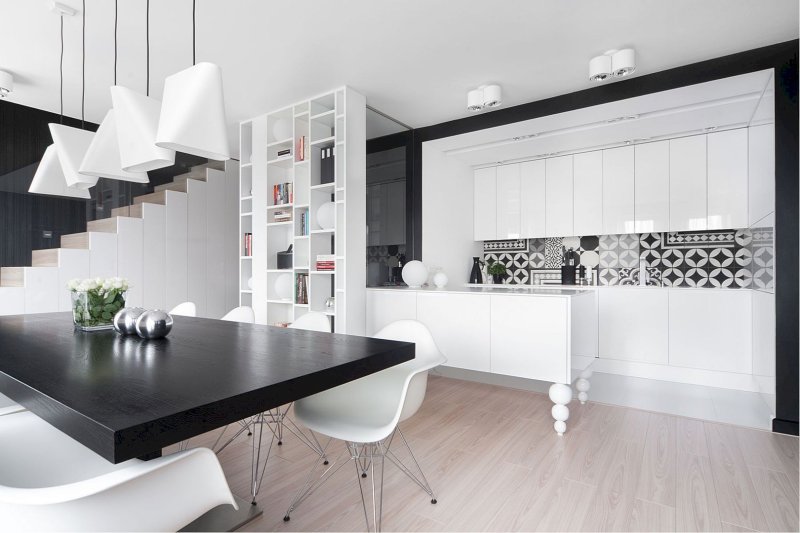 White kitchen in a modern style