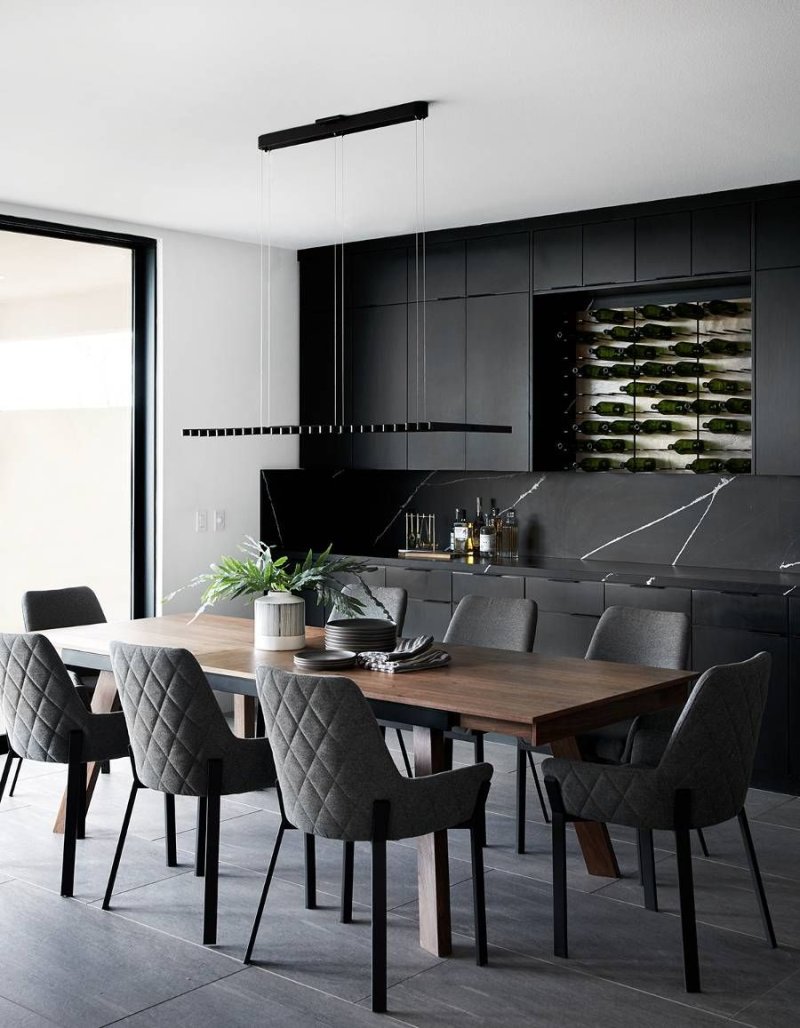 Dining room kitchen in a modern style