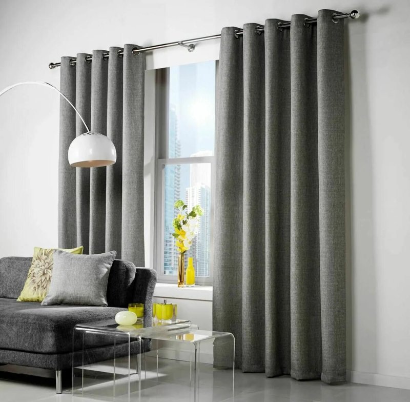 Gray curtain