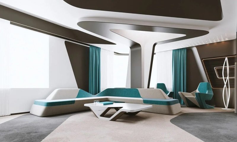 Futurism style interior