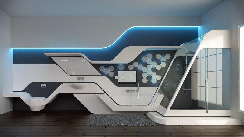 Futuristic interior