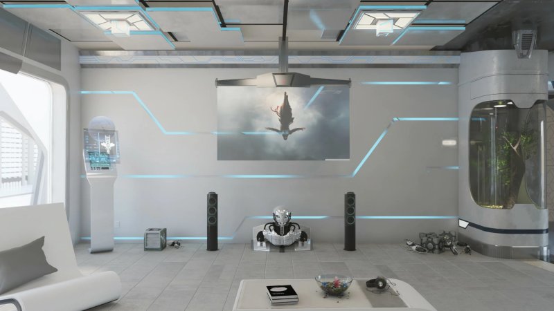 Futuristic interior