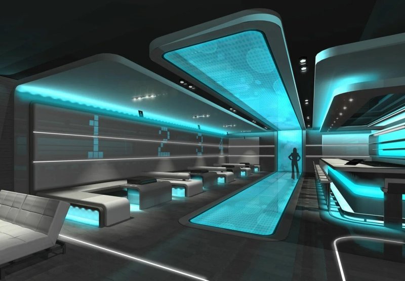 Futuristic interior